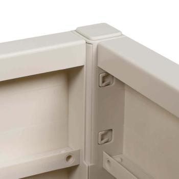 Gartenpflanzer Weiß 36x36x35 cm PP