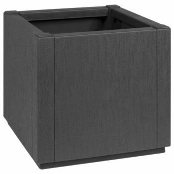 ARDEBO.de - Gartenpflanzer dunkelgrau 36x36x35 cm aus PP
