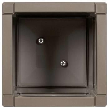 Gartenpflanzer hellbraun 36x36x35 cm PP