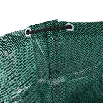 ARDEBO.de - Gartenabfalltaschen mit Griffen 12 Stück Faltbar Rund Grün 500 L
