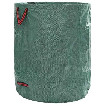 Gartenabfalltaschen mit Griffen 12 Stück Faltbar Rund Grün 500 L