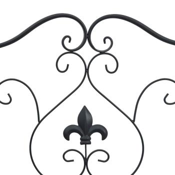 Außenbank Schwarz Metall Standard Robust Gartenbank