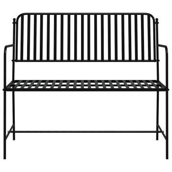 Gartenbank Schwarz Metall Standard Langlebig Gartenbank