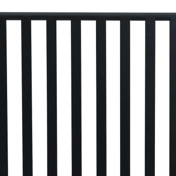 Gartenbank Schwarz Metall Standard Langlebig Gartenbank