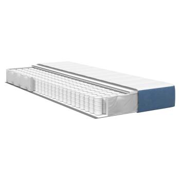 Bettmatratze mit Matratze Blau 90 x 200 cm Stoff