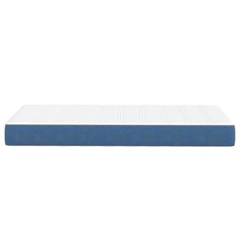 Bettmatratze mit Matratze Blau 90 x 200 cm Stoff