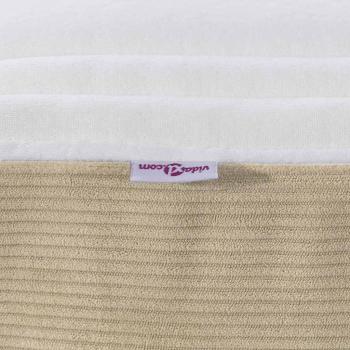 Taschenfederkernmatratze Lichtgrün Grau Mittel 90x200x20 cm Stoff