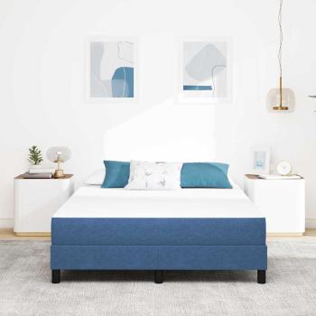 Taschenfederkernmatratze Blau Mittel 160x200x20 cm Stoff