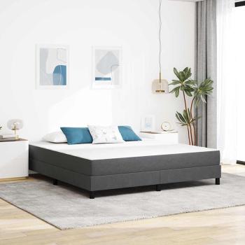 ARDEBO.de - Bettmatratze mit Matratze Grau 180 x 200 cm Stoff