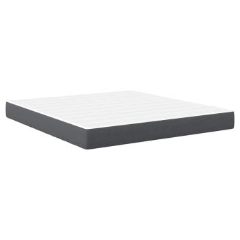 Bettmatratze mit Matratze Grau 180 x 200 cm Stoff