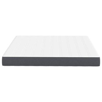 Bettmatratze mit Matratze Grau 180 x 200 cm Stoff