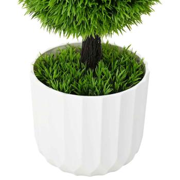 Künstliche Pflanze Topiary Kiefer mit Topf 24x90 cm Grün