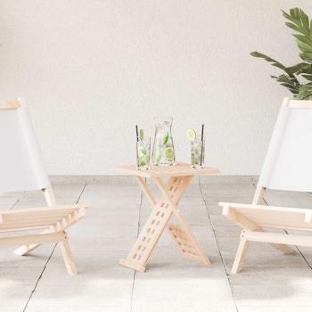 ARDEBO.de - Couchtisch Faltbar 33x33x40,5 cm Massivholz Walnuss