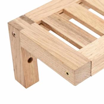 Wandregal 62x10x12,5 cm Massivholz Walnuss