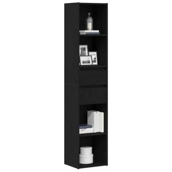 Bücherregal Modular Schwarz Eiche 36x30x171 cm Holzwerkstoff