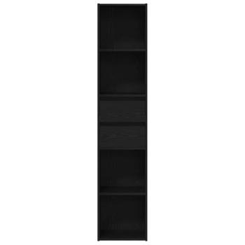 Bücherregal Modular Schwarz Eiche 36x30x171 cm Holzwerkstoff