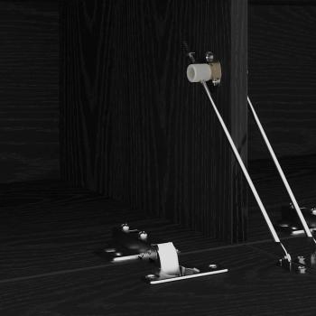 TV-Schrank mit LED Schwarz Eiche 120x35x40 cm Holzwerkstoff