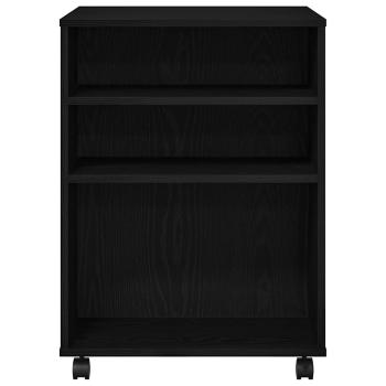 Aufbewahrungsschrank Schwarz Eichenholz 60x53x72,5 cm Holzwerkstoff
