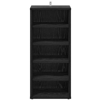 Schuhschrank Schwarz Eichenholz 32x35x70 cm Holzwerkstoff