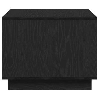 Couchtisch aus schwarzem Eichenholz 55x55x42 cm aus Holzwerkstoff