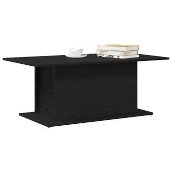 Couchtisch Schwarz Eiche 102x55,5x40 cm aus Holzwerkstoff