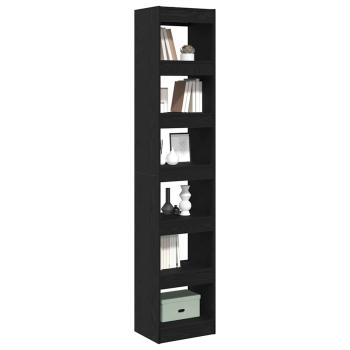 Bücherregal Schwarz Eiche 40x30x198 cm Holzwerkstoff