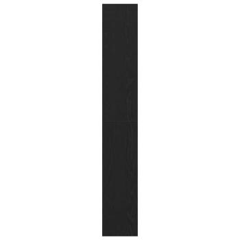 Bücherregal Schwarz Eiche 40x30x198 cm Holzwerkstoff