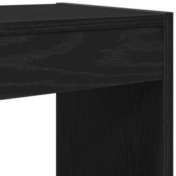 Bücherregal Schwarz Eiche 40x30x198 cm Holzwerkstoff