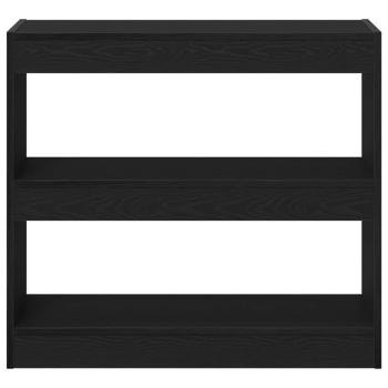 Schwarzer Eichenbuchschrank - 80x30x72 cm