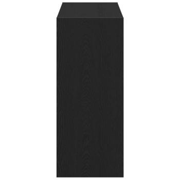 Schwarzer Eichenbuchschrank - 80x30x72 cm