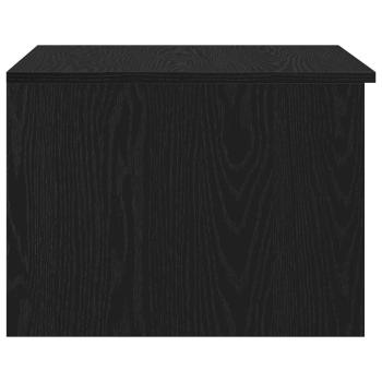 Couchtisch Schwarzes Eichenholz 50x50x36 cm ausWerkstoff