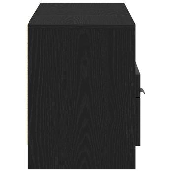 TV-Schränk 150 x 33,5 x 45 cm Schwarz Eichen-Optik