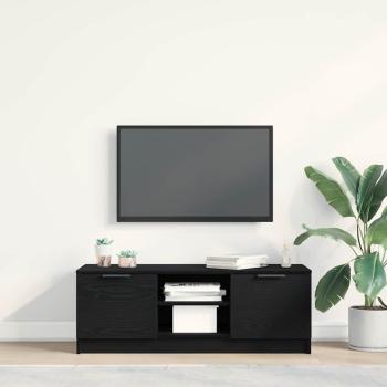 TV-Schränk 102 x 32 x 35,5 cm Schwarz Eichen-Optik