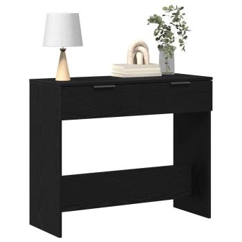 Konsolentisch Schwarz Eiche 90x36x75 cm aus Holzwerkstoff