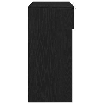 Konsolentisch Schwarz Eiche 90x36x75 cm aus Holzwerkstoff