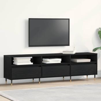 ARDEBO.de - TV-Schrank Schwarz Eiche 150x30x44,5 cm Holzwerkstoff
