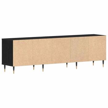 TV-Schrank Schwarz Eiche 150x30x44,5 cm Holzwerkstoff