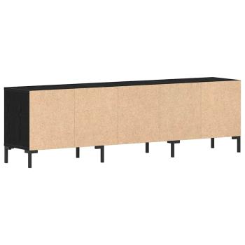 ARDEBO.de - TV-Schränkchen Schwarz Eiche 150x30x44,5 cm Ingenieurholz