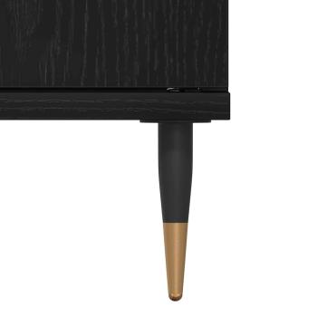 Waschbeckenunterschrank Schwarze Eiche 80x33x60 cm Holzwerkstoff