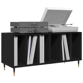 Record Cabinet Schwarze Eiche 100x38x48 cm Werkstoff