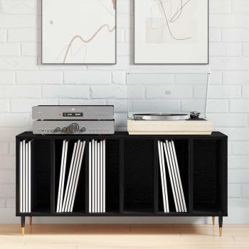 Record Cabinet Schwarze Eiche 100x38x48 cm Werkstoff