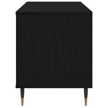Record Cabinet Schwarze Eiche 100x38x48 cm Werkstoff