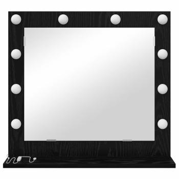 Waschbecken-Spiegel Schwarze Eiche Holzwerkstoff 60 x 55 x 18 cm