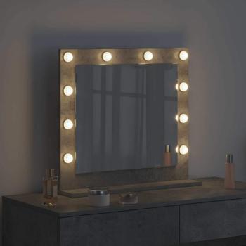 Make-up Spiegel Beton grau Holzwerkstoff 60 x 55 x 18 cm