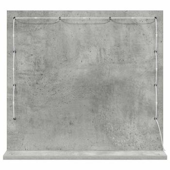 Make-up Spiegel Beton grau Holzwerkstoff 60 x 55 x 18 cm