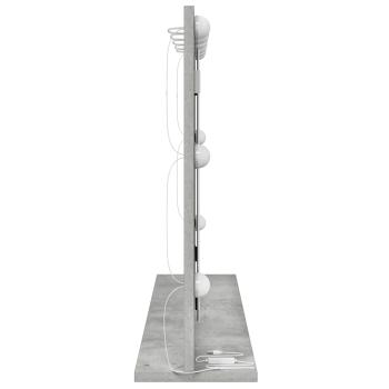 Make-Up Spiegel Beton grau Glas 80 x 55 x 18 cm Rechteckig