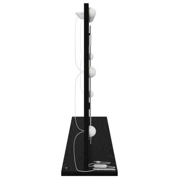Kosmetikspiegel Schwarze Eiche Holz, Glas 100 x 55 x 18 cm