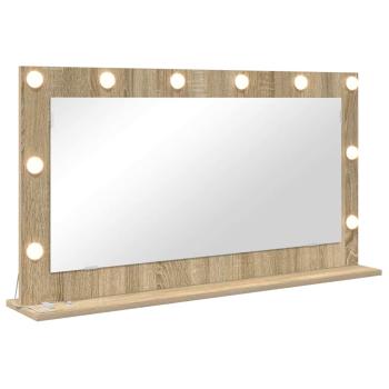 Kosmetikspiegel Sonoma Eiche MDF, Glas 100 x 55 x 18 cm