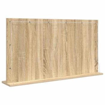 Kosmetikspiegel Sonoma Eiche MDF, Glas 100 x 55 x 18 cm