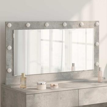 ARDEBO.de - Kosmetikspiegel Beton grau Beton 100 x 55 x 18 cm Spiegel
